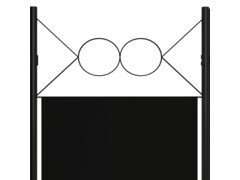 5dílný skládací paraván černý 200 x 180 cm