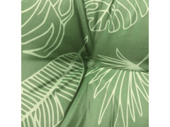  Podušky na zahradní lavici 2 ks vzor listů 200x50x7 cm textil