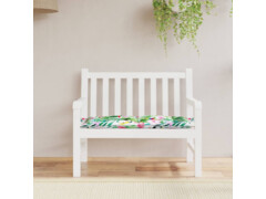  Poduška na zahradní lavici vícebarevná 110 x 50 x 7 cm textil