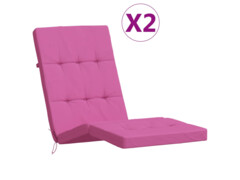  Podušky na polohovací židli 2 ks růžové oxfordská látka