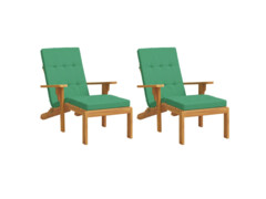  Podušky na polohovací židli 2 ks zelené oxfordská látka