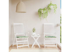  Podušky na zahradní židli 2 ks vzor listů 50 x 50 x 3 cm textil