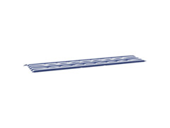  Poduška na zahradní lavici modré a bílé pruhy 200x50x3cm textil