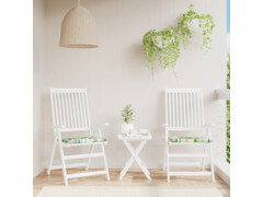  Podušky na zahradní židli 2 ks vícebarevné 40x40x3 cm textil