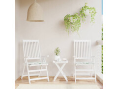  Podušky na zahradní židli 2 ks vzor listů 40 x 40 x 3 cm textil