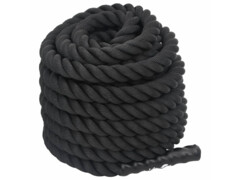  Posilovací lano černé 15 m 11 kg polyester