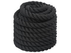  Posilovací lano černé 12 m 9 kg polyester