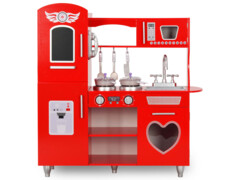  Dětská kuchyňka MDF 84 x 31 x 89 cm červená