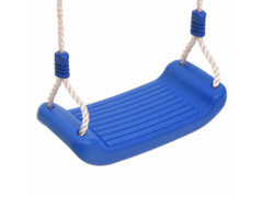    Houpačkový sedák s provazovým žebříkem modrý polyethylen