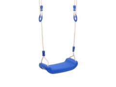   Houpačkové sedáky s lany 2 ks modré 37 x 15 cm polyethylen