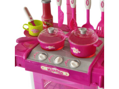  Dětská kuchyňka se světelnými/zvukovými efekty růžová