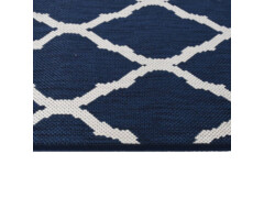  Venkovní koberec námořnicky modrý a bílý 80 x 250 cm