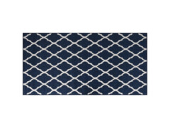  Venkovní koberec námořnicky modrý a bílý 100 x 200 cm
