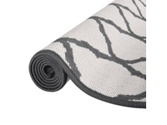  Venkovní koberec šedý a bílý 80 x 150 cm