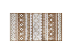  Venkovní koberec hnědý a bílý 100 x 200 cm