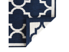  Venkovní koberec námořnicky modrý a bílý 80 x 150 cm