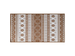 Venkovní koberec hnědý a bílý 80 x 150 cm