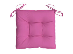  Podušky na židli 6 ks růžové 40 x 40 x 7 cm textil