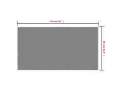  Venkovní koberec šedobílý 80 x 150 cm