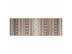  Venkovní koberec hnědý a bílý 80 x 250 cm