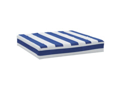  Poduška na palety modré a bílé pruhy 60x60x8 cm látka oxford