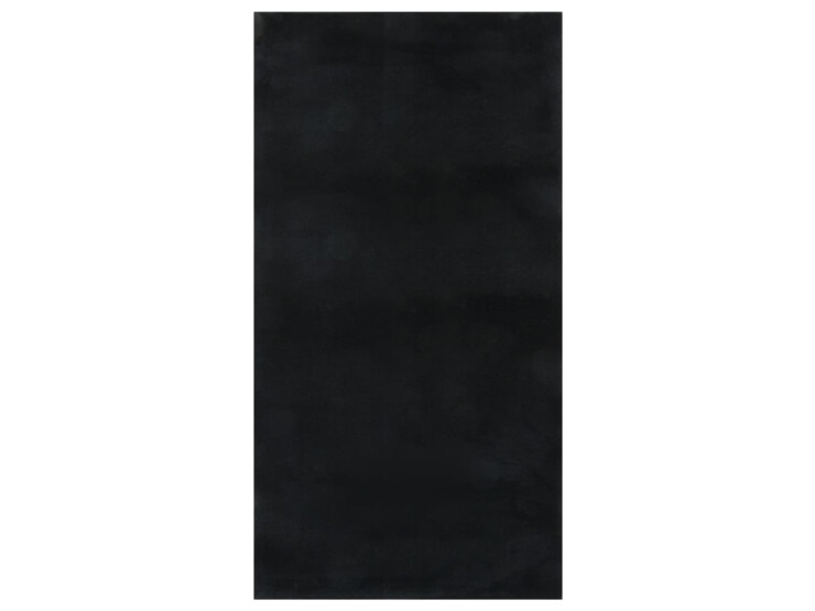  Pratelný koberec hebký krátký vlas 80x150cm protiskluzový černý