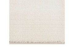  Pratelný koberec krátký vlas 80 x 150 cm protiskluzový krémový