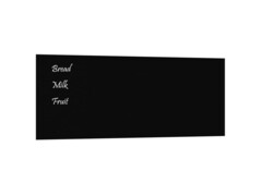  Nástěnná magnetická tabule černá 100 x 40 cm tvrzené sklo