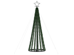  Vánoční stromek kužel 275 teplých bílých LED diod 180 cm