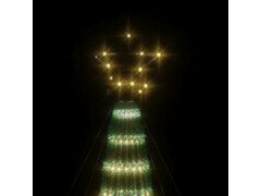  Vánoční stromek kužel 275 teplých bílých LED diod 180 cm