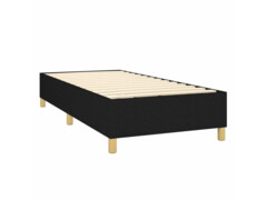  Box spring postel s matrací černá 100 x 200 cm textil