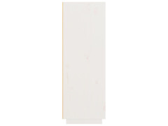  Skříň highboard bílá 89 x 40 x 116,5 cm masivní borové dřevo