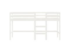  Dětská patrová postel se žebříkem bílá 80 x 200 cm borové dřevo