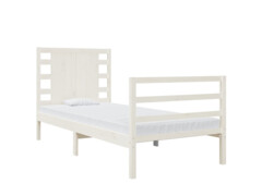 Rám postele bílý masivní borovice 75 x 190 cm Small Single