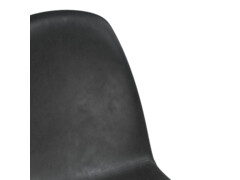  Jídelní židle 6 ks černé umělá kůže