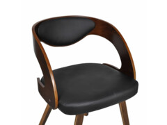  Jídelní židle 2 ks hnědé umělá kůže