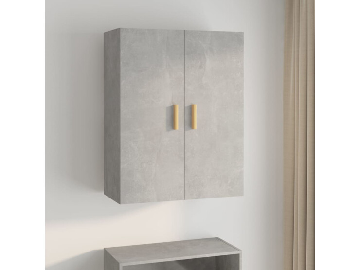  Závěsná nástěnná skříňka betonově šedá 69,5 x 34 x 90 cm