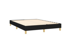  Box spring postel s matrací černá 140 x 190 cm textil