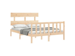  Rám postele s čelem Double masivní dřevo
