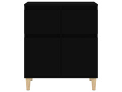  Příborník černý 60 x 35 x 70 cm kompozitní dřevo