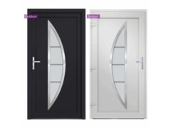  Vchodové dveře antracitové 108 x 208 cm PVC