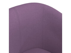  Klubové křeslo s podnožkou fialové textil