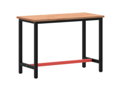  Pracovní stůl 115 x 55 x 81,5 cm masivní bukové dřevo a kov