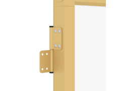  Interiérové dveře úzké zlaté 76x201,5 cm tvrzené sklo a hliník